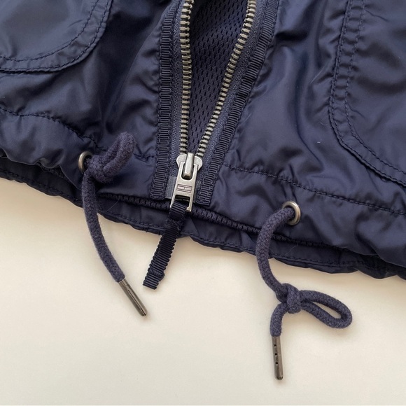TOMMY HILFIGER Navy Blue Utility Full Zip Windbreaker Size XXS - Picture 4 of 13